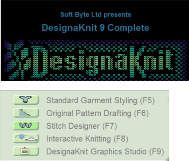Programa mezgimui DesignaKnit9_0