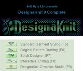 Programinė įranga mezgimui DesignaKnit9 Professional