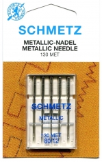 Adatos metalizuotiems siūlams buitinei siuvimo mašinai Schmetz Metallic (5 vnt.)