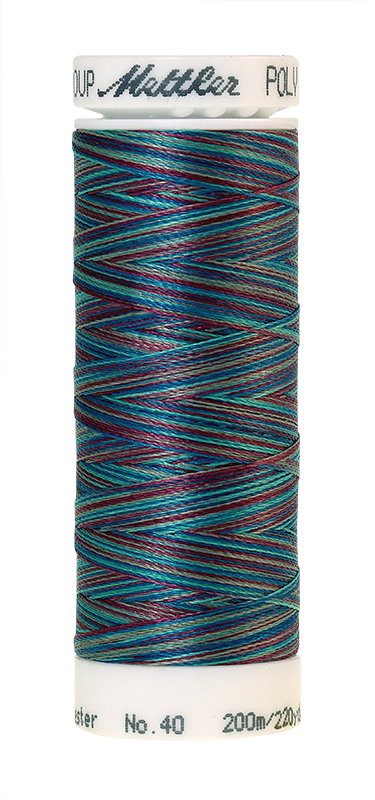 Melanžiniai siuvinėjimo siūlai Mettler Poly Sheen Multi (spalva 9970)