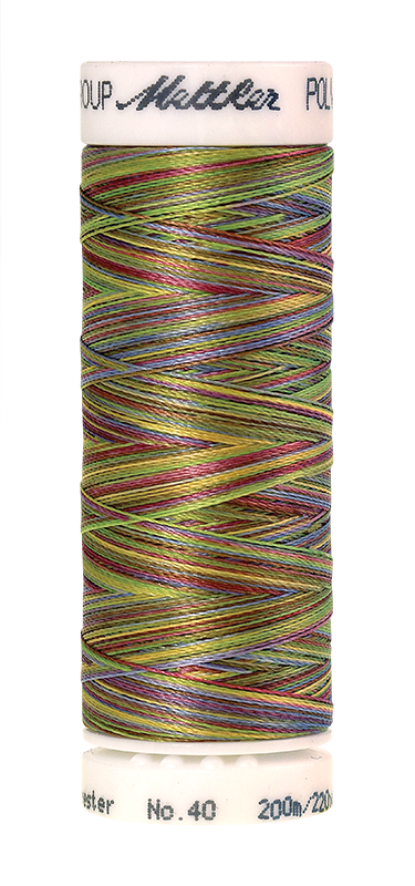 Melanžiniai siuvinėjimo siūlai Mettler Poly Sheen Multi (spalva 9977)