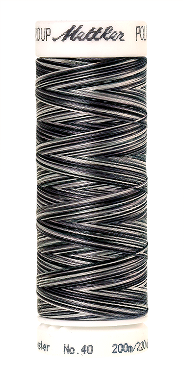 Melanžiniai siuvinėjimo siūlai Mettler Poly Sheen Multi (spalva 9979)