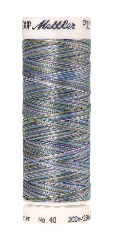Melanžiniai siuvinėjimo siūlai Mettler Poly Sheen Multi (spalva 9980)