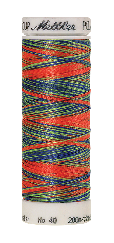 Melanžiniai siuvinėjimo siūlai Mettler Poly Sheen Multi (spalva 9981 )