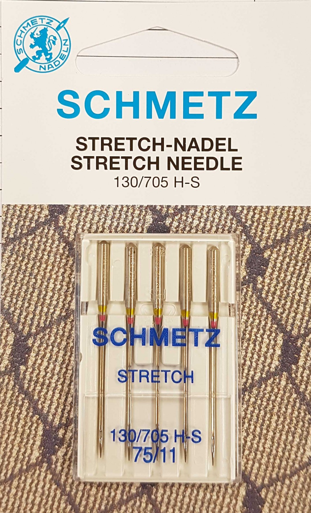 Trikotažinės adatos buitinei siuvimo mašinai SCHMETZ (5 vnt. Nm.75)