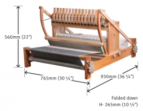 Ashford 16-nyčių (61 cm) audimo staklės TLSS6