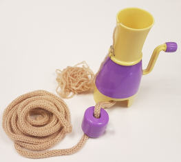 Cord crocheting tool (knitting doll)
