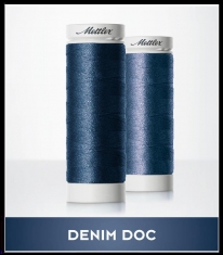 Siuvimo siūlai džinsinei medžiagai Mettler Denim Doc (šviesesnė džinsų spalva, 100m)