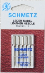 Иглы для бытовых швейных машин для кожи SCHMETZ (5 шт. Nr.100)
