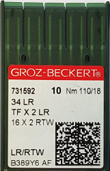 DBx1 LR (34LR) (odai) NM110 adatos pram. siuvimo mašinai GROZ-BECKERT (10 vnt.)