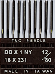 DBx1 NM80 (universalios) adatos pramoninei siuvimo mašinai TRIUMPH (10 vnt.)