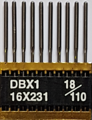 DBx1 PVD NM110 (dengtos titanu) adatos pram. siuv. mašinai TRIUMPH (10 vnt.)