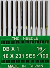 DBx1 SES NM100 (trikotažui) adatos pramoninei siuvimo mašinai TRIUMPH (10 vnt.)