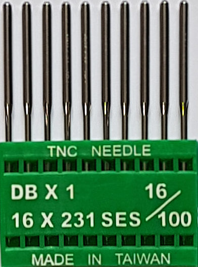 DBx1 SES NM100 (trikotažui) adatos pramoninei siuvimo mašinai TRIUMPH (10 vnt.)