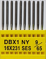 DBx1 SES NM65 (trikotažui) adatos pramoninei siuvimo mašinai TRIUMPH (10 vnt.)