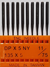 DPx5 NM75 (universalios) adatos pramoninei siuvimo mašinai TRIUMPH (10 vnt.)