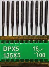 DPx5 PVD NM100 (dengtos titanu) adatos pram. siuv. mašinai TRIUMPH (10 vnt.)