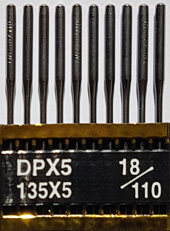 DPx5 PVD NM110 (dengtos titanu) adatos pram. siuv. mašinai TRIUMPH (10 vnt.)