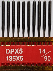 DPx5 PVD NM90 (dengtos titanu) adatos pram. siuv. mašinai TRIUMPH (10 vnt.)
