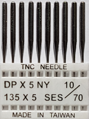 DPx5 SES NM70 (trikotažui) adatos pramoninei siuvimo mašinai TRIUMPH (10 vnt.)