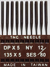 DPx5 SES NM80 (trikotažui) adatos pramoninei siuvimo mašinai TRIUMPH (10 vnt.)