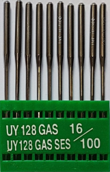UY128GAS SES NM100 (trikotažui) adatos pram. plokščiasiūlei (10 vnt.)