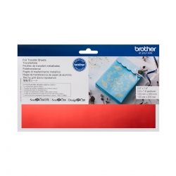 Raudona folija 100X200mm (4 vnt) CAFTSRED1