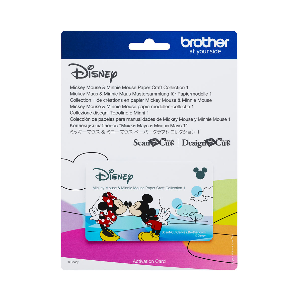 Disney Mickey Minnie raštų kortelė nr. 1 CADSNP01