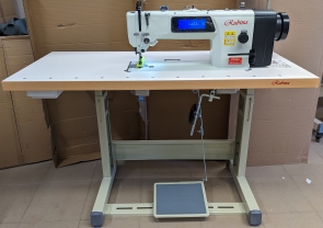 RUBINA RB-0618D industrial straight stitch machine for heavy fabrics with triple (unison) feed