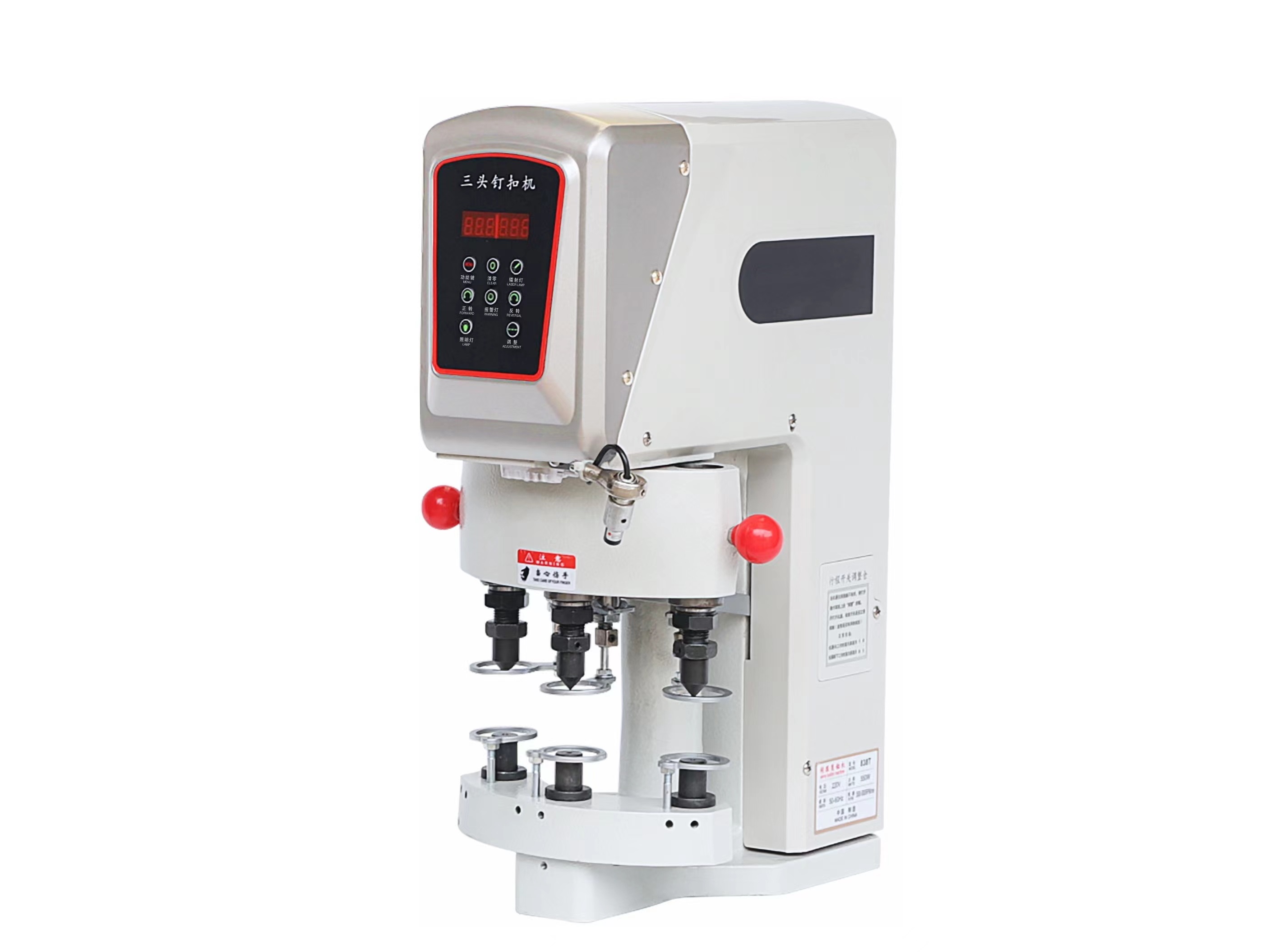 RUBINA RB-838T Electric three-head press for metal fittings