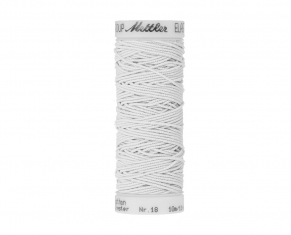 Guminis siūlas Amann ELASTIC (baltas)
