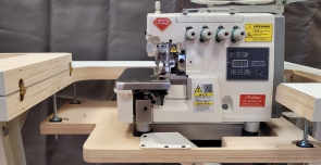Rubina RB-5200 PREMIUM overlock (3 and 4 threads) with recessed table (made in Germany) and servo motor