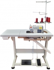 Rubina RB-5200 PREMIUM overlock (3 and 4 threads) with recessed table (made in Germany) and servo motor