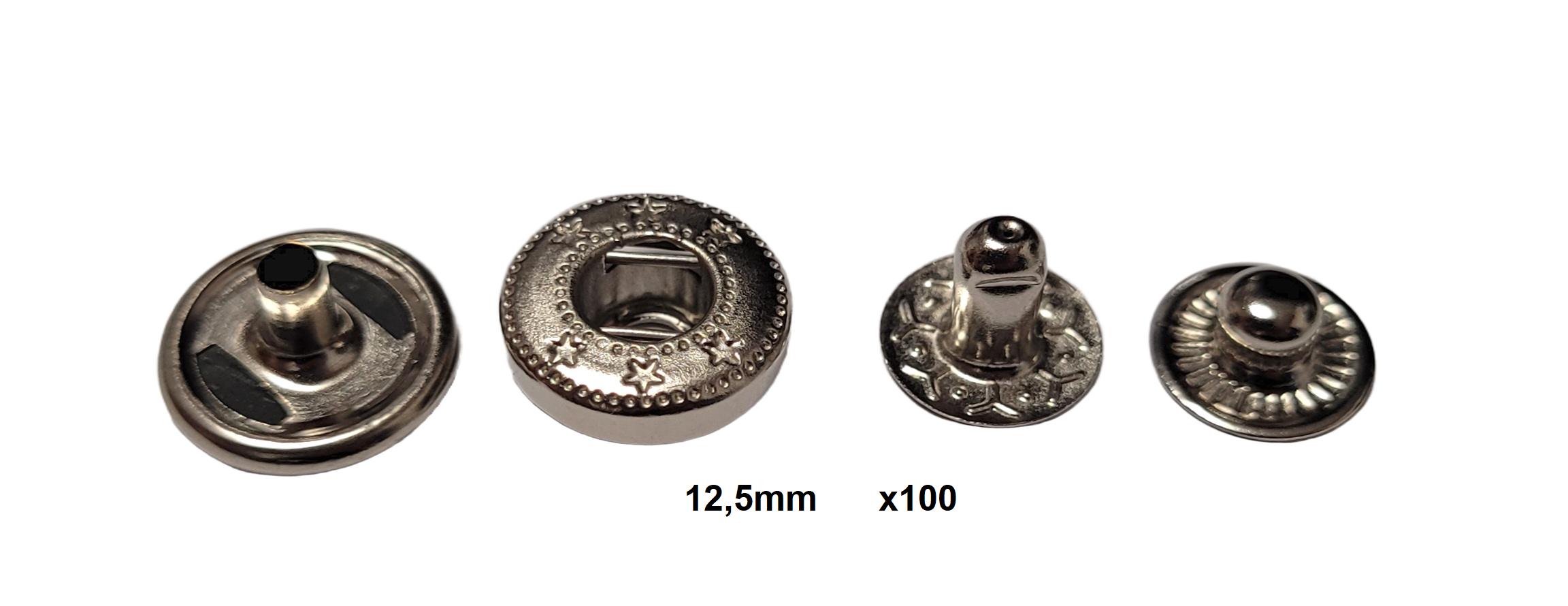 Snap Buttons (12,5 mm) - 100 PCS