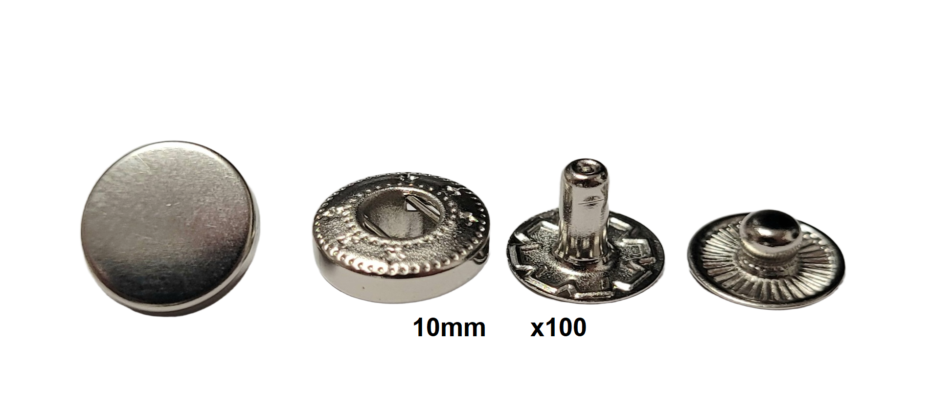 Snap Buttons (10 mm) - 100 PCS