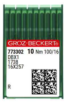 DBx1 NM100 (universalios) adatos pramoninei siuvimo mašinai Groz-Beckert (10 vnt.)