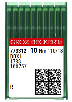 DBx1 NM110 (universalios) adatos pramoninei siuvimo mašinai Groz-Beckert (10 vnt.)