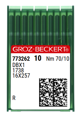DBx1 NM70 (universalios) adatos pramoninei siuvimo mašinai Groz-Beckert (10 vnt.)