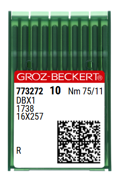 DBx1 NM75 (universalios) adatos pramoninei siuvimo mašinai Groz-Beckert (10 vnt.)
