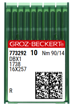 DBx1 NM90 (universalios) adatos pramoninei siuvimo mašinai Groz-Beckert (10 vnt.)