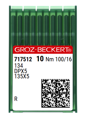 DPx5 NM100 (universalios) adatos pramoninei siuvimo mašinai Groz-Beckert (10 vnt.)