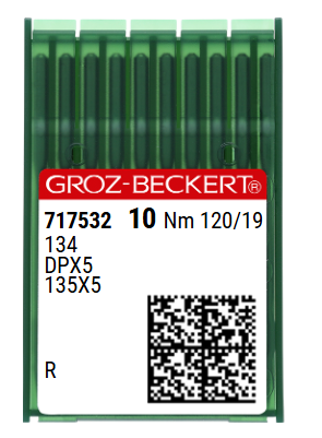 DPx5 NM120 (universalios) adatos pramoninei siuvimo mašinai Groz-Beckert (10 vnt.)
