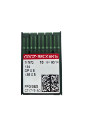 DPx5 SES NM90 (trikotažui) adatos pramoninei siuvimo mašinai Groz-Beckert (10 vnt.)