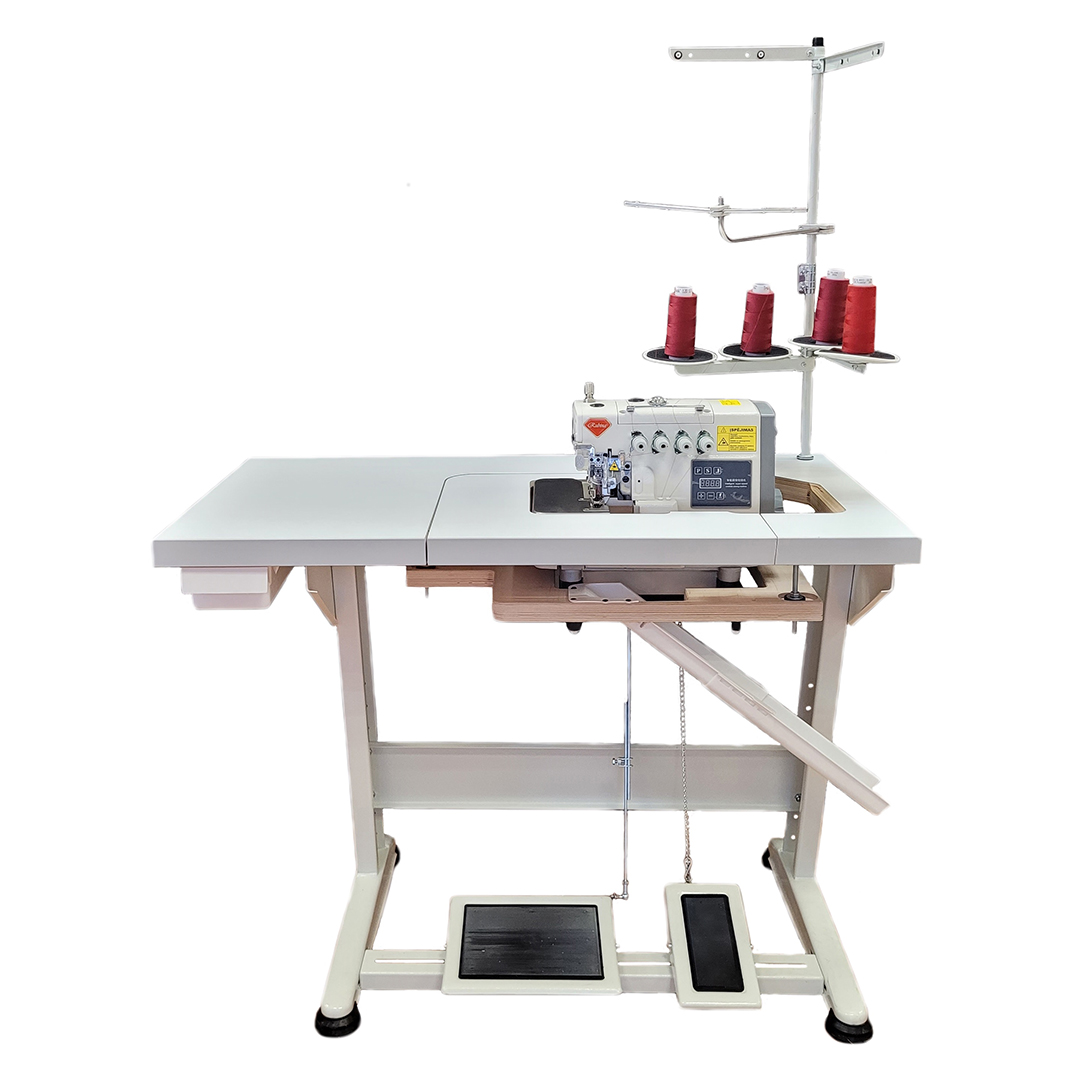 Rubina RB-5200-5D PREMIUM 2-х игольный, 5-х ниточный промышленный оверлок, оснащенный утопленным столом (Made in Germany)