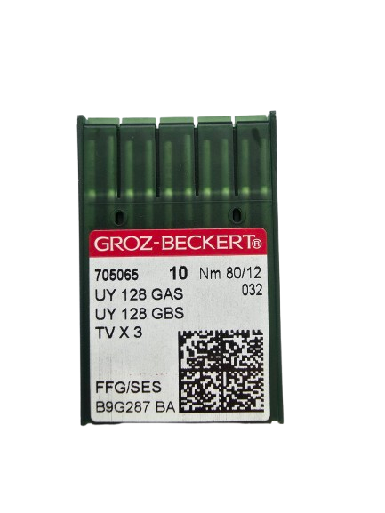 UY128GAS SES NM80 (trikotažui) Groz-Beckert adatos pram. plokščiasiūlei (10 vnt.)