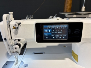 JUKI DDL-8000C straight-stitch industrial machine with automation